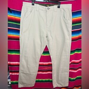 NWT Seager Bison Canvas Pant in Stone Size 38x33